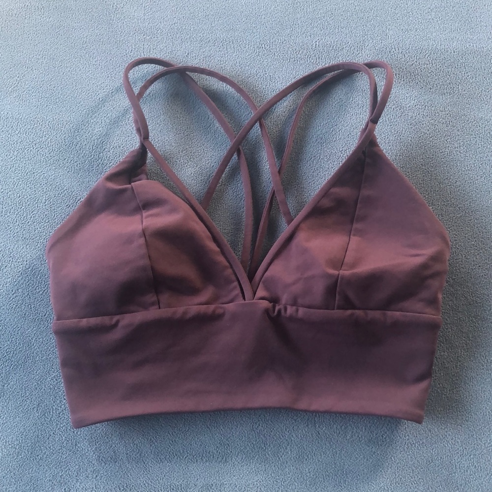 Lululemon cute strapy bra mauve